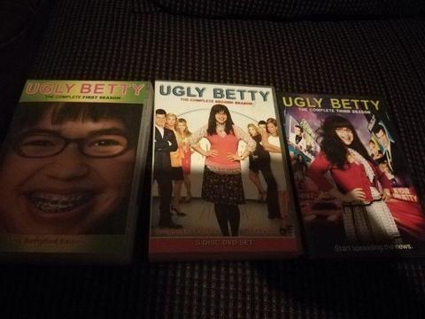 Ugly betty dvd's 3 complete seasons