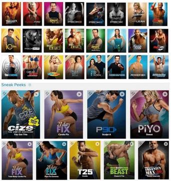 Beachbody dvd's for sale