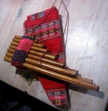 Pan-flute with holder