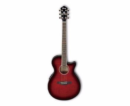 Ibanez AEG24II-Transparent Hibiscus Red.Acoustic Electric Guitar.BRAND NEW WITH FULL WARRANTY - J