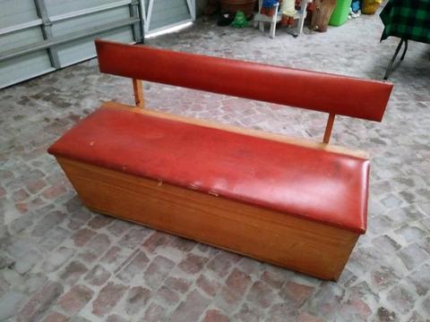 Old retro kitchen bench