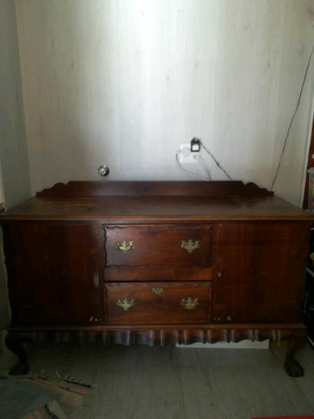 Ball and claw sideboard