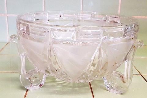 Gorgeous Vintage Cut Glass Fruit Bowl