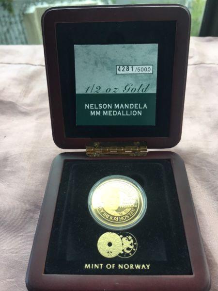 Mandela 2010 half ounce gold coin