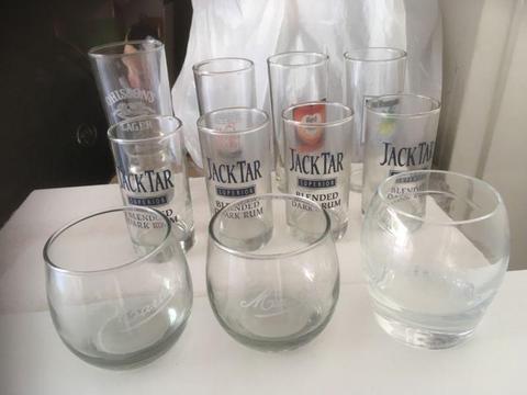 11 wiskey glasses