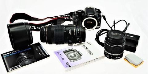 Canon EOS 450D SLR DIGITAL CAMERA with 18 -55mm Lens and a EF70-300mm f4-5.6 IS USM Lens. R4500.00