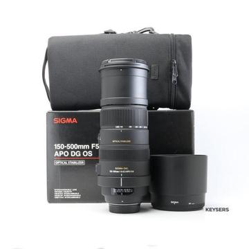 Sigma 150-500mm f5-6.3 APO HSM Lens for Nikon