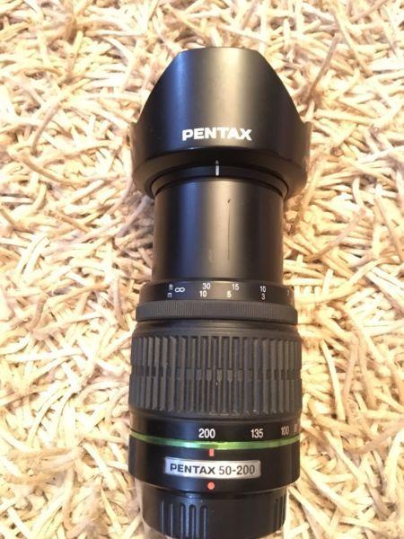 Pentax 50-200mm SMC DA lens