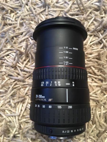 Sigma 28-200mm Aspherical IF lens