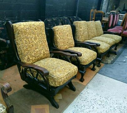 3 piece antique ball and claw lounge suite