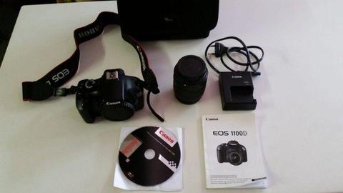 CANNON EOS11000D CAMERA WITH CHARGER IN BAG