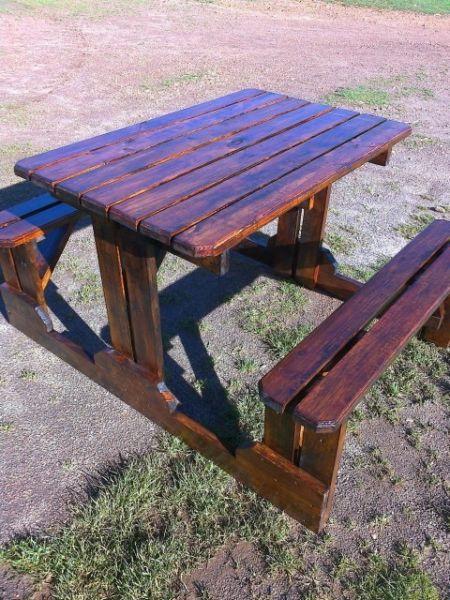Picnic tables and Benches