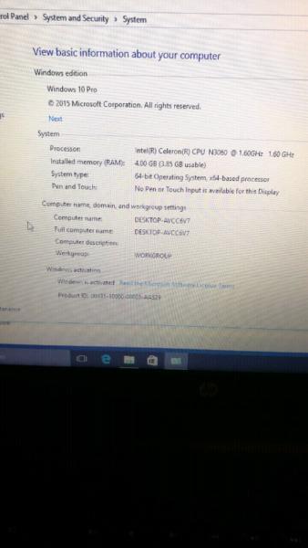 HP laptop brand new condition