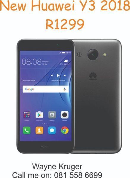 New Huawei Y3 2018 8gb Black and Grey