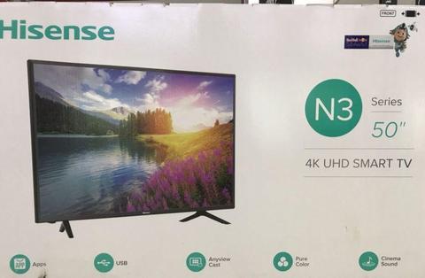 Dealers special: HISENSE 50” SMART 4K ULTRA HD LED NEW WITH WARRANTY