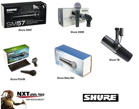 Shure Industry Standard Dynamic Vocal Microphones with Full 12 Month Warranty