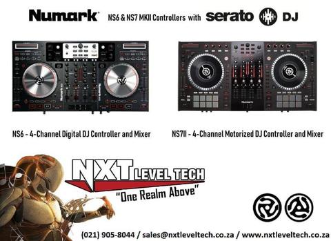 Numark NS6 4Ch Digital DJ Controller with Mixer and NS7II 4Ch Motorized DJ Controller with Mixer