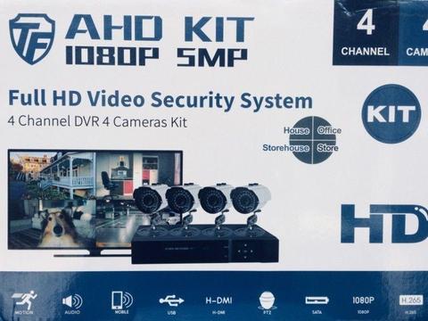 Factory Deal! 4 Channel AHD 5MP 1080P Camera kit(installation optional) Massive 24 months warranty!