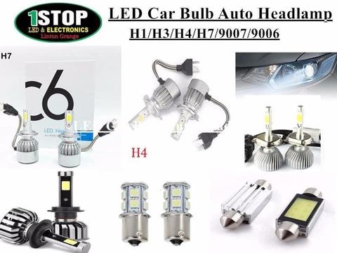 2 pcs All In One Car Led Headlight H1 H3 H4 H7 9006 9005 LED Car Bulb Auto Hadlamp