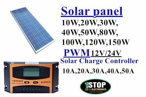 Solar Charge Controller - 12/24V - 10A,20A,30A,40A,50A