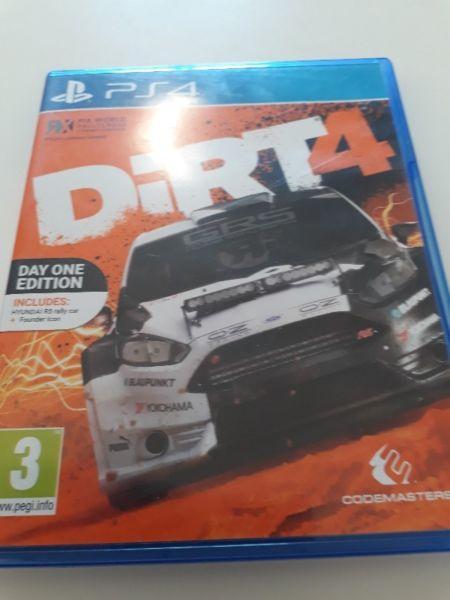 DIRT 4 on PS4.As good as new condition