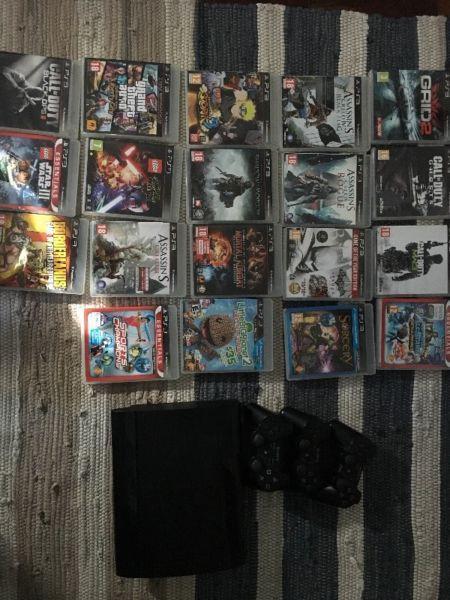 PS3 (500GB) with 19 games PRICE NEGOTIABLE