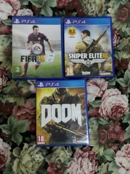 PS4 games for sale or trade