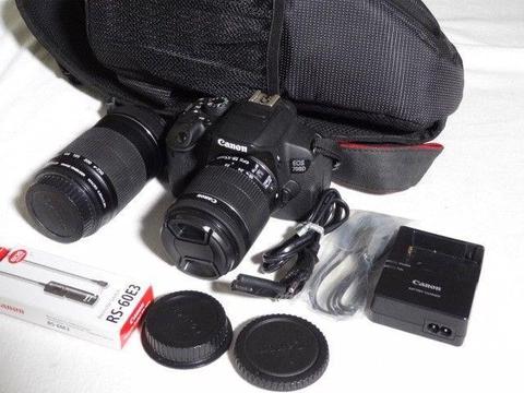Canon EOS 700D DSLR with Twin Lens Like NEW