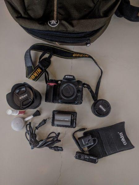 Used Nikon D90 Kit (Camera + 2 Great Lenses + Remote + Backpack)