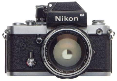 Nikon f2 photomic head slr 35mm classic film camera nikkor-p auto 1:2.5 f=105mm lens