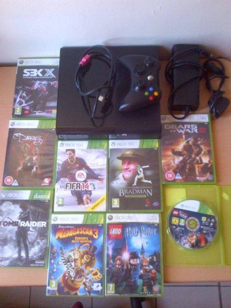 Later version Xbox 360 500Gb with 9 games