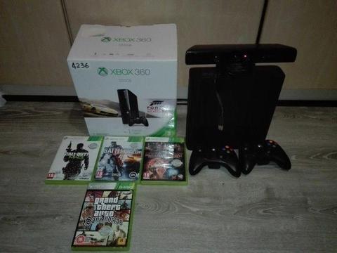 Xbox 360 for sale with kinect and 7 500GB