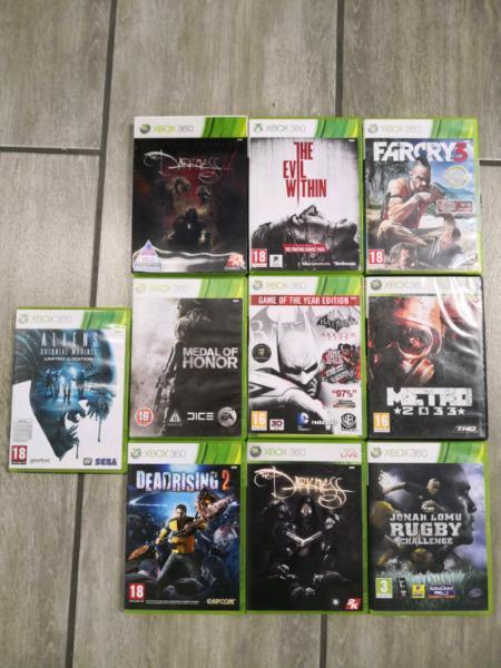 Xbox 360 games available