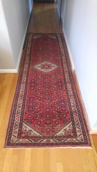 Hand knotted Persian runner