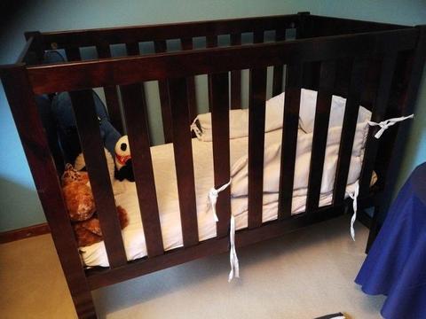 Solid wooden cot
