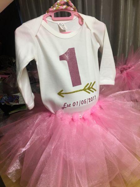 Custom made tutu sets for girls