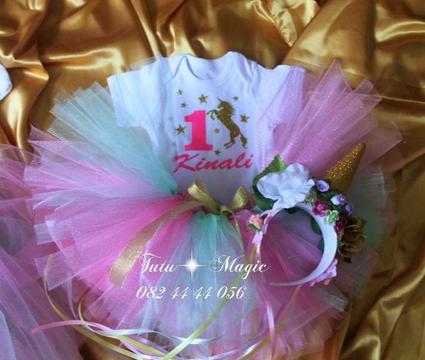 UNICORN THEMED TUTU DRESSES AND HORNS