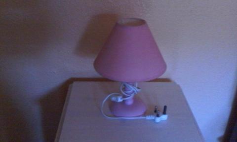 Girls pink lamp