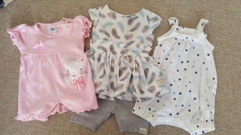 Assortment of girls baby clothes