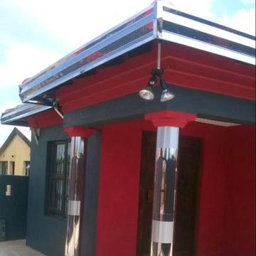 Gutters and pillars covers stainless steel