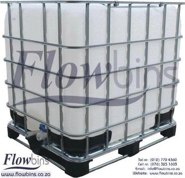 1000L Flowbin Tanks- USED - RECONDITIONED - NEW from R700