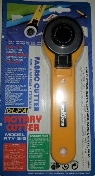 Fabric, Cloth & Leather Cutter - OLFA Rotary cutter RTY -2G. NEW