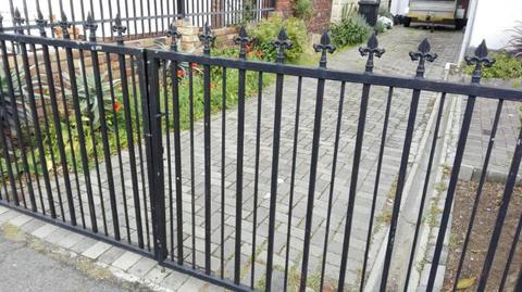 Solid steel fence for sale