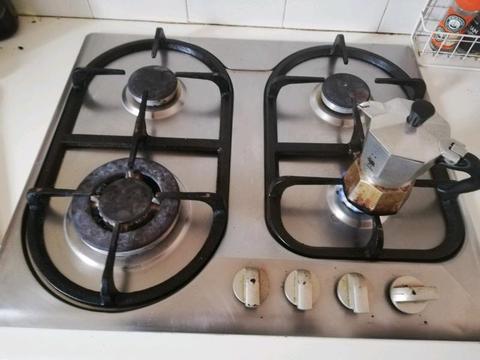 Gas stove with cilinder