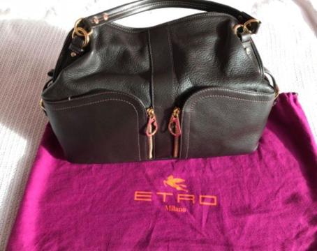 Etro Brown Leather Handbag