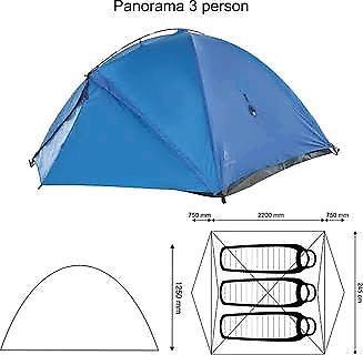 K-Way Panorama 3 person tent R1 200