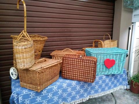 Variety of picnic baskets