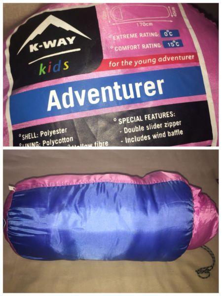 K-Way kids adventurer sleeping bag