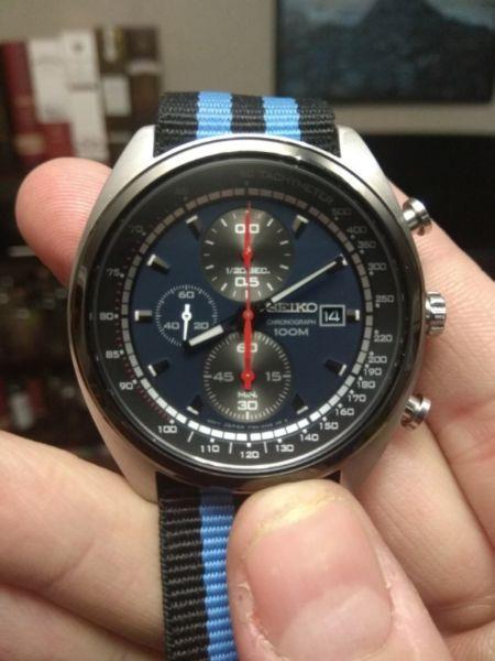 Seiko SNDF89 Quartz Watch Chronograph