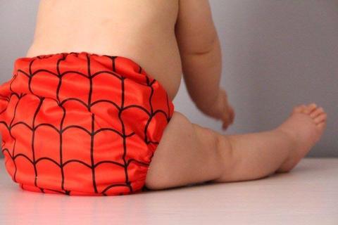 Spider Man fitted cloth nappies